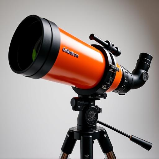 The Celestron NexStar 8SE amateur telescope on its mount